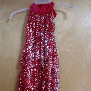 New Red Sequin Costume